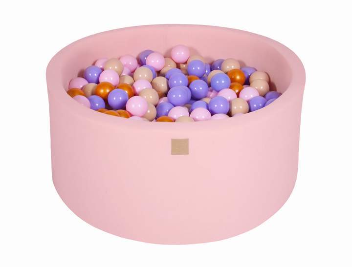 Ballenbak Rond 300 ballen 90x40 cm Licht Roze: Goud, Beige, Roze, Lila