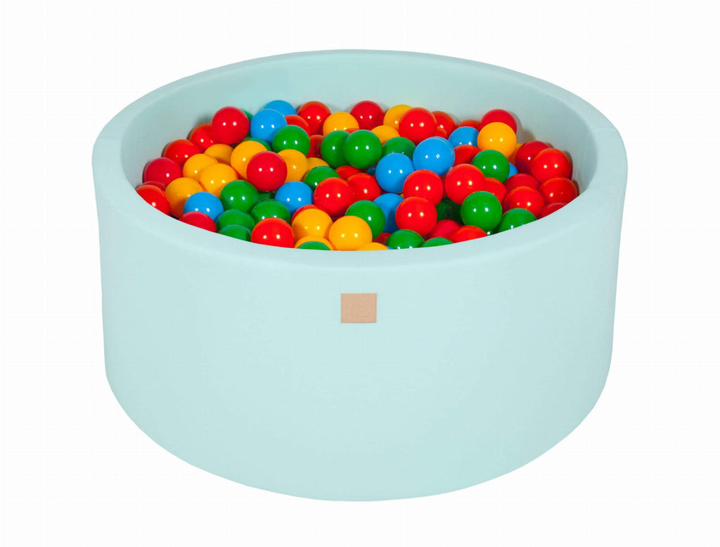 Ballenbak Rond 300 ballen 90x40 cm Mint: Geel, Rood, Donker, Groen, Oranje, Blauw